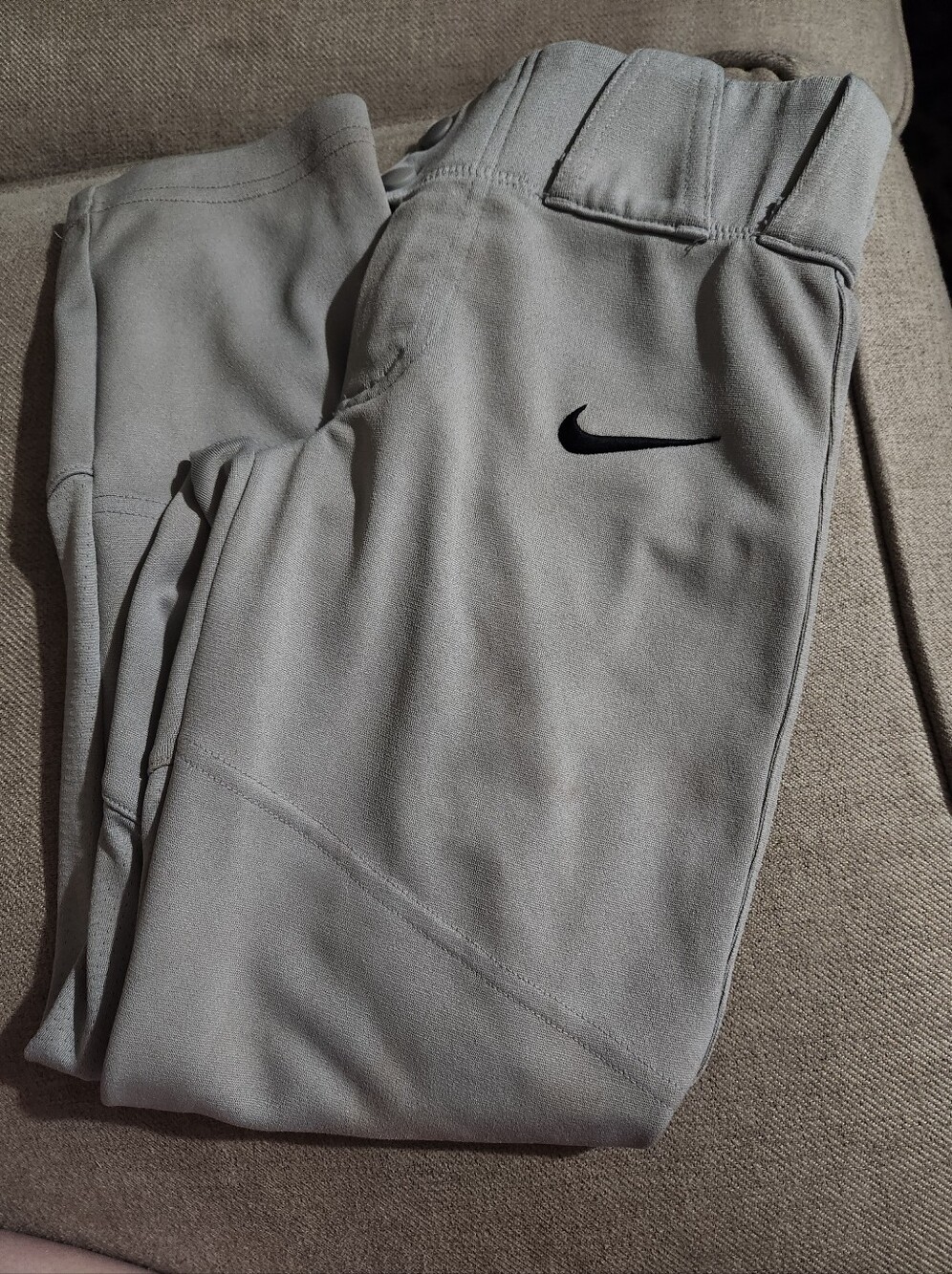 Nike Boys Baseball Pants - Gray Size XS